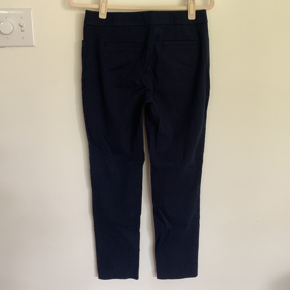 Brooks Brothers Navy Waffle Knit Cropped pant - Picture 7 of 8
